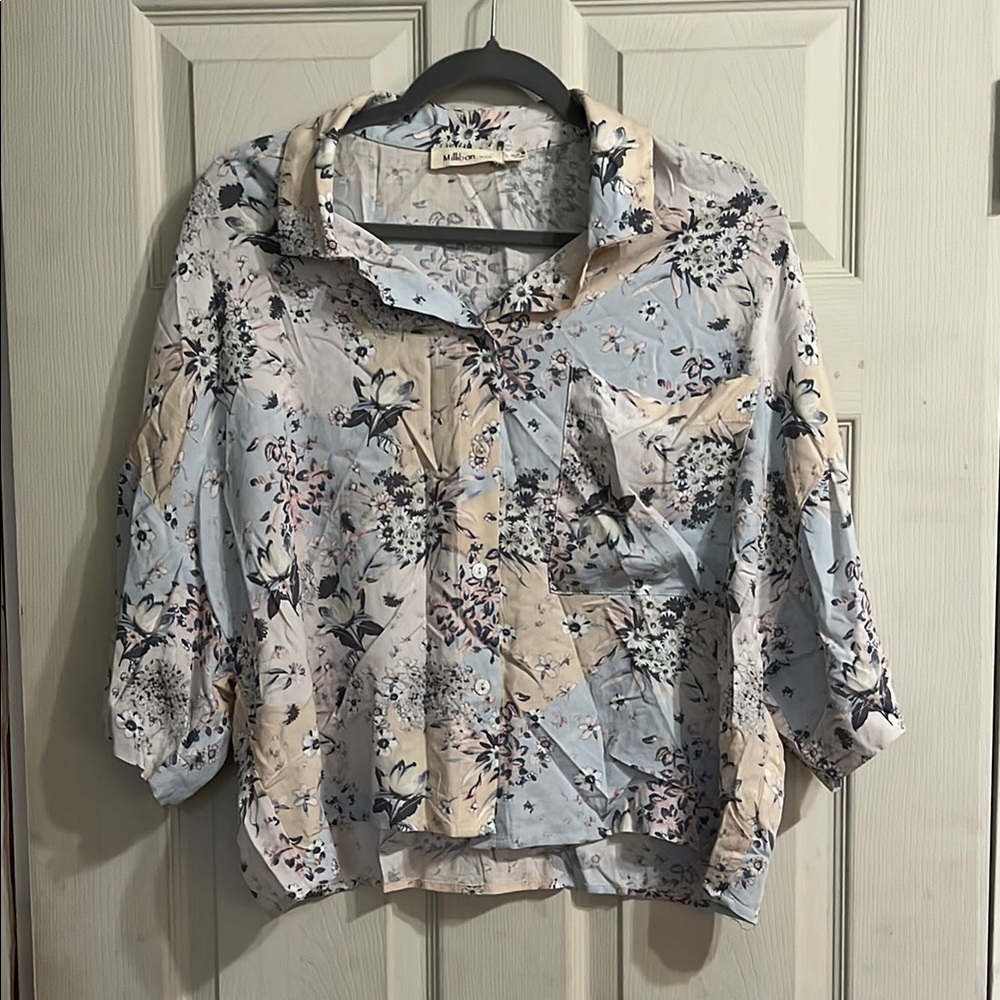 Millibon Pastel Floral Kimono Top